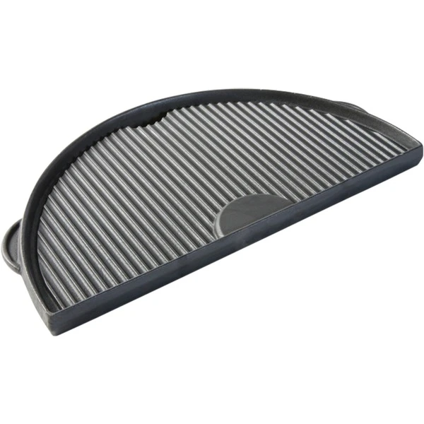 Big Green Egg Halbrunde Grillplatte Aus Gusseisen XL 2 Big Green Egg Halbrunde Grillplatte Aus Gusseisen XL – Bild 2