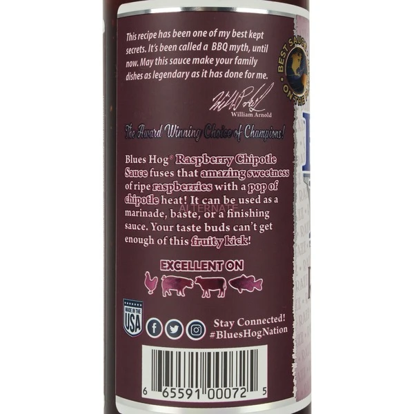 Blues Hog Raspberry Chipotle Barbecue Sauce 2 Blues Hog Raspberry Chipotle Barbecue Sauce – Bild 2