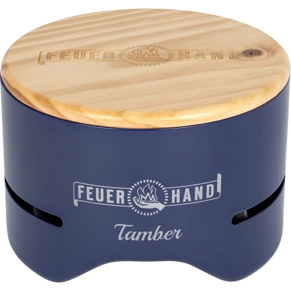 Feuerhand Tisch-Holzkohlegrill Tamber, Cobalt Blue 2 Feuerhand Tisch-Holzkohlegrill Tamber, Cobalt Blue – Bild 2