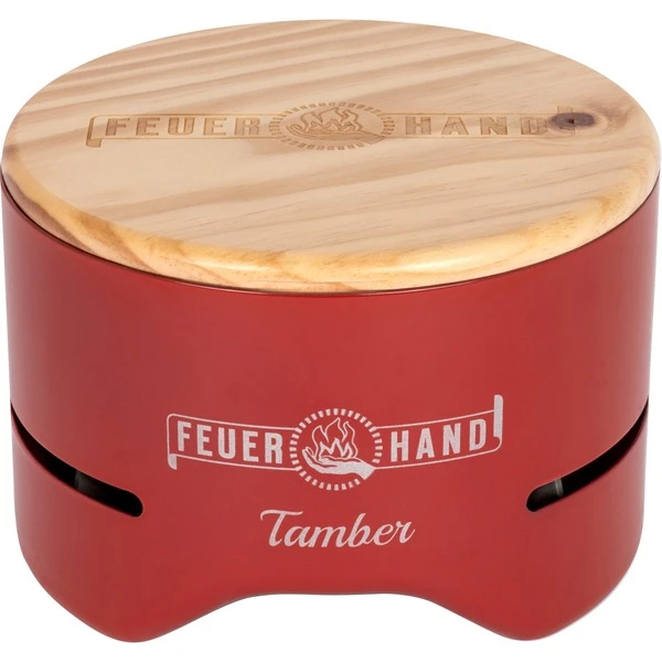 Feuerhand Tisch-Holzkohlegrill Tamber, Ruby Red 2 Feuerhand Tisch-Holzkohlegrill Tamber, Ruby Red – Bild 2