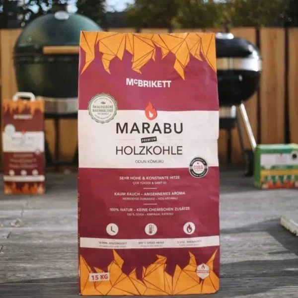 MCBrikett Marabu Holzkohle, 15kg 2 MCBrikett Marabu Holzkohle, 15kg – Bild 2