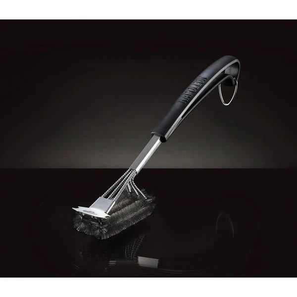 Napoleon Grillbürste Dreireihig, Mit Edelstahlborsten, Grill-Reinigungsbürste – Bild 3