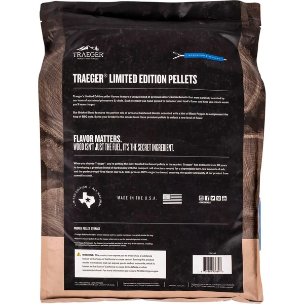 Traeger Hartholz Pellets BRISKET BLEND, 8kg, Brennstoff 2 Traeger Hartholz Pellets BRISKET BLEND, 8kg, Brennstoff – Bild 2